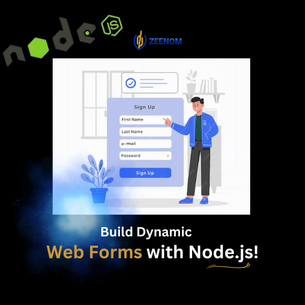 An image showing how to process web forms using nodejs